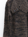 SWAYING 25 Autumn/Winter Neckline Detail Silk Wool Blend Oversized Sweater SW-SW25AW1T26C1S2-HEI Black